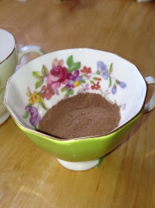 Cup with powder